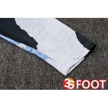 Ensemble Survetement De Foot Real Madrid Blanc Jaune 2025/2026