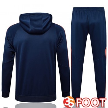 Survetement De Foot - Sweat A Capuche Manchester United Bleu Royal 2025/2026