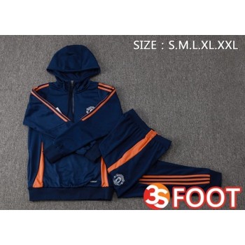 Survetement De Foot - Sweat A Capuche Manchester United Bleu Royal 2025/2026