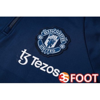 Survetement De Foot - Sweat A Capuche Manchester United Bleu Royal 2025/2026