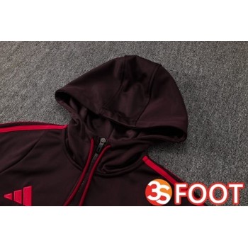 Survetement De Foot - Sweat A Capuche Bayern Munich Rouge 2025/2026