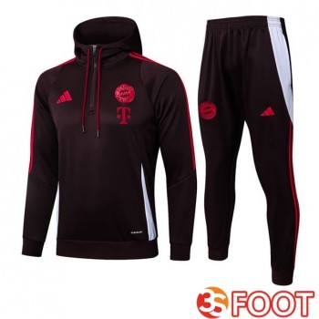 Survetement De Foot - Sweat A Capuche Bayern Munich Rouge 2025/2026