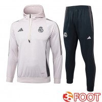 Survetement De Foot - Sweat A Capuche Real Madrid Rose 2025/2026