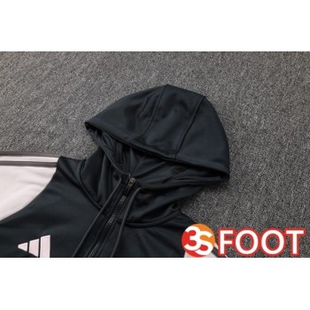 Survetement De Foot - Sweat A Capuche Real Madrid Noir Rose 2025/2026