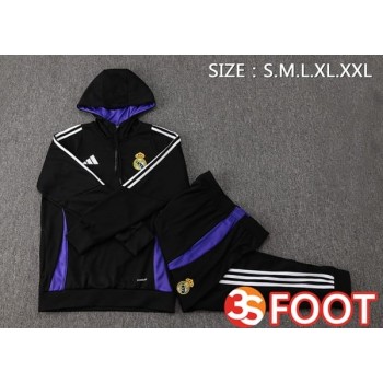 Survetement De Foot - Sweat A Capuche Real Madrid Noir 2025/2026