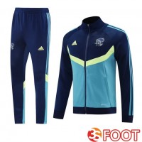 Ensemble Survetement De Foot - Veste AFC Ajax Bleu Royal 2025/2026