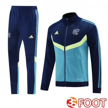 Ensemble Survetement De Foot - Veste AFC Ajax Bleu Royal 2025/2026