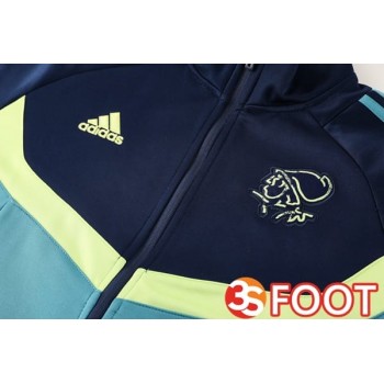 Ensemble Survetement De Foot - Veste AFC Ajax Bleu Royal 2025/2026