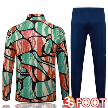 Ensemble Survetement De Foot - Veste Arsenal Rouge Vert 2025/2026