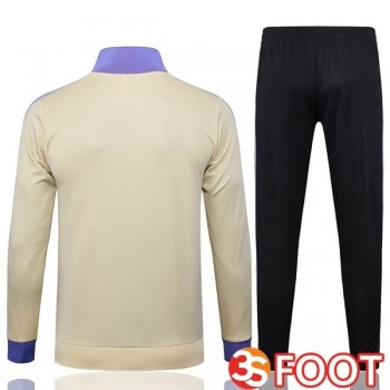 Ensemble Survetement De Foot - Veste Real Madrid Jaune 2025/2026