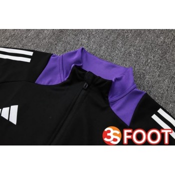 Ensemble Survetement De Foot - Veste Real Madrid Noir 2025/2026