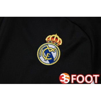 Ensemble Survetement De Foot - Veste Real Madrid Noir 2025/2026