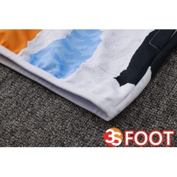 Ensemble Survetement De Foot - Veste Real Madrid Blanc Bleu 2025/2026