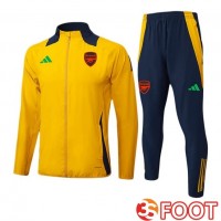 Ensemble Survetement De Foot - Veste Arsenal Jaune 2025/2026