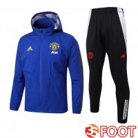 Survetement De Foot - Coupe Vent Manchester United Bleu 2025/2026