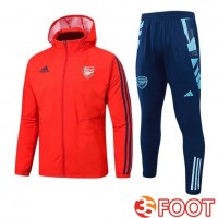 Survetement De Foot - Coupe Vent Arsenal Rouge 2025/2026