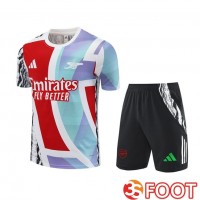 Ensemble Training T-Shirts Arsenal + Shorts Rouge Blanc 2025/2026