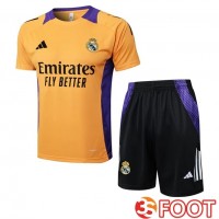 Ensemble Training T-Shirts Real Madrid + Shorts Jaune 2025/2026