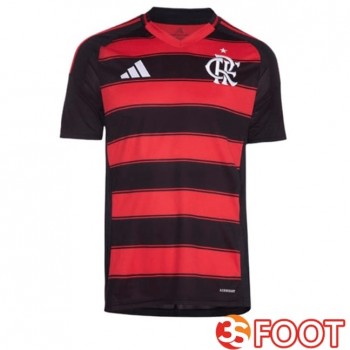 Maillot De Foot Flamengo Domicile Rouge Noir 2025/2026