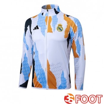 Veste Foot Real Madrid Blanc Bleu 2025/2026