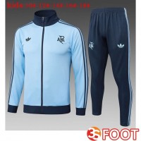 Ensemble Survetement De Foot - Veste Argentine Enfant Bleu 2025/2026 Ensemble Survetement De Foot - Veste Argentine Enfant Bleu 2025/2026