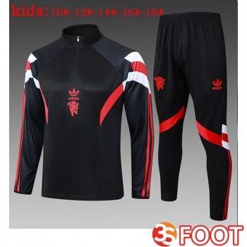 Ensemble Survetement De Foot Manchester United Enfant Noir 2025/2026