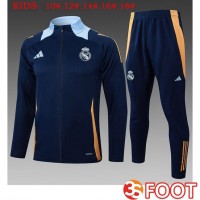 Ensemble Survetement De Foot - Veste Real Madrid Enfant Bleu Royal 2025/2026