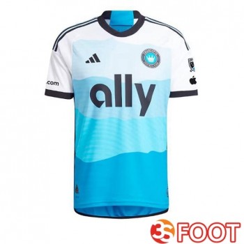 Maillot De Foot Charlotte FC Domicile Bleu Blanc 2025/2026