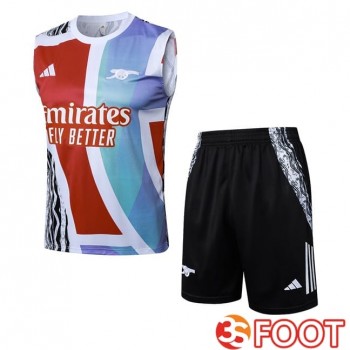 Gilet Foot Arsenal + Shorts Rouge Bleu 2025/2026