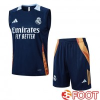Gilet Foot Real Madrid + Shorts Bleu Royal 2025/2026