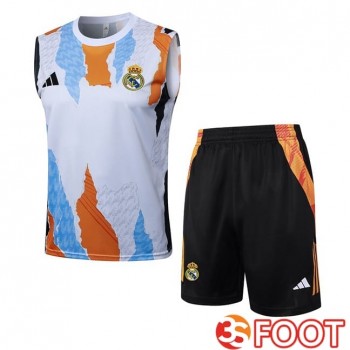 Gilet Foot Real Madrid + Shorts Blanc 2025/2026