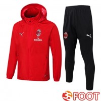 Survetement De Foot - Coupe Vent AC Milan Rouge 2025/2026