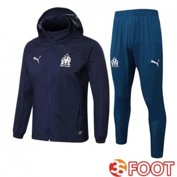 Survetement De Foot - Coupe Vent Marseille OM Bleu Royal 2025/2026