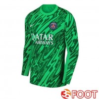 Maillot De Foot Paris PSG Gardien De but Manche longue Vert 2024/2025