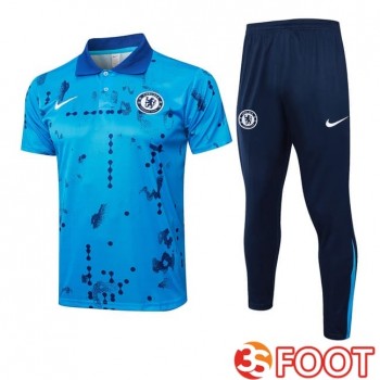 Ensemble Polo FC Chelsea + Pantalon Bleu 2025/2026