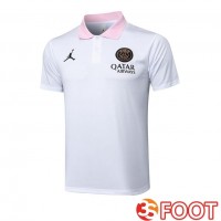 Polo Foot Jordan Paris PSG Blanc 2025/2026