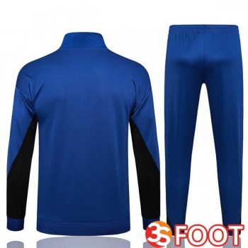 Ensemble Survetement De Foot - Veste Inter Milan Bleu Royal 2025/2026