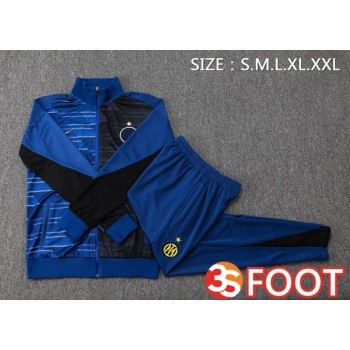 Ensemble Survetement De Foot - Veste Inter Milan Bleu Royal 2025/2026
