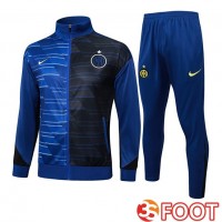 Ensemble Survetement De Foot - Veste Inter Milan Bleu Royal 2025/2026