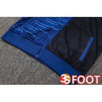 Ensemble Survetement De Foot - Veste Inter Milan Bleu Royal 2025/2026
