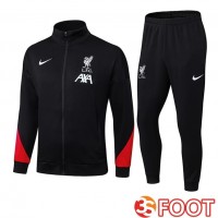 Ensemble Survetement De Foot - Veste FC Liverpool Noir 2025/2026