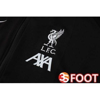 Ensemble Survetement De Foot - Veste FC Liverpool Noir 2025/2026