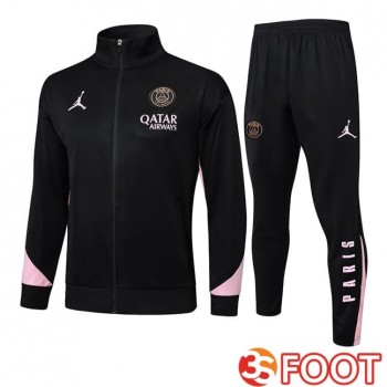 Ensemble Survetement De Foot - Veste Jordan Paris PSG Noir 2025/2026