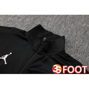 Ensemble Survetement De Foot - Veste Jordan Paris PSG Noir 2025/2026