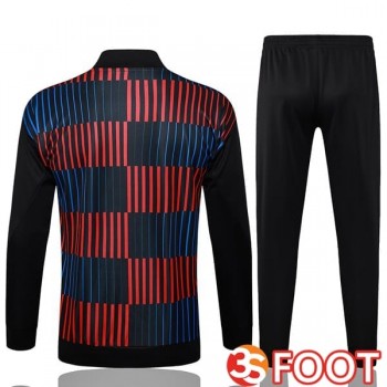 Ensemble Survetement De Foot - Veste FC Barcelone Bleu Noir Rouge 2025/2026