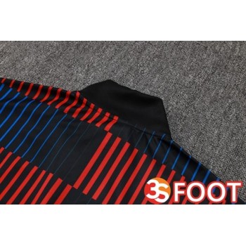 Ensemble Survetement De Foot - Veste FC Barcelone Bleu Noir Rouge 2025/2026