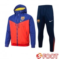 Survetement De Foot - Coupe Vent FC Barcelone Bleu Rouge 2025/2026