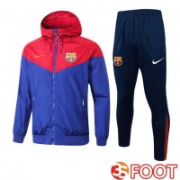 Survetement De Foot - Coupe Vent FC Barcelone Rouge Bleu 2025/2026