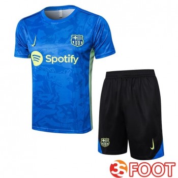 Ensemble Training T-Shirts FC Barcelone + Shorts Bleu 2025/2026