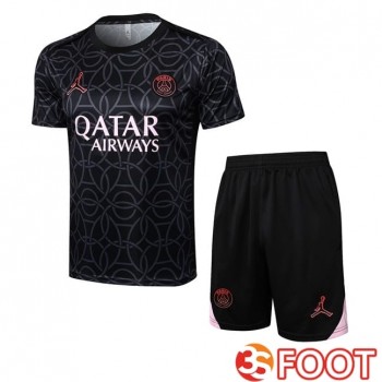 Ensemble Training T-Shirts Jordan Paris PSG + Shorts Noir 2025/2026